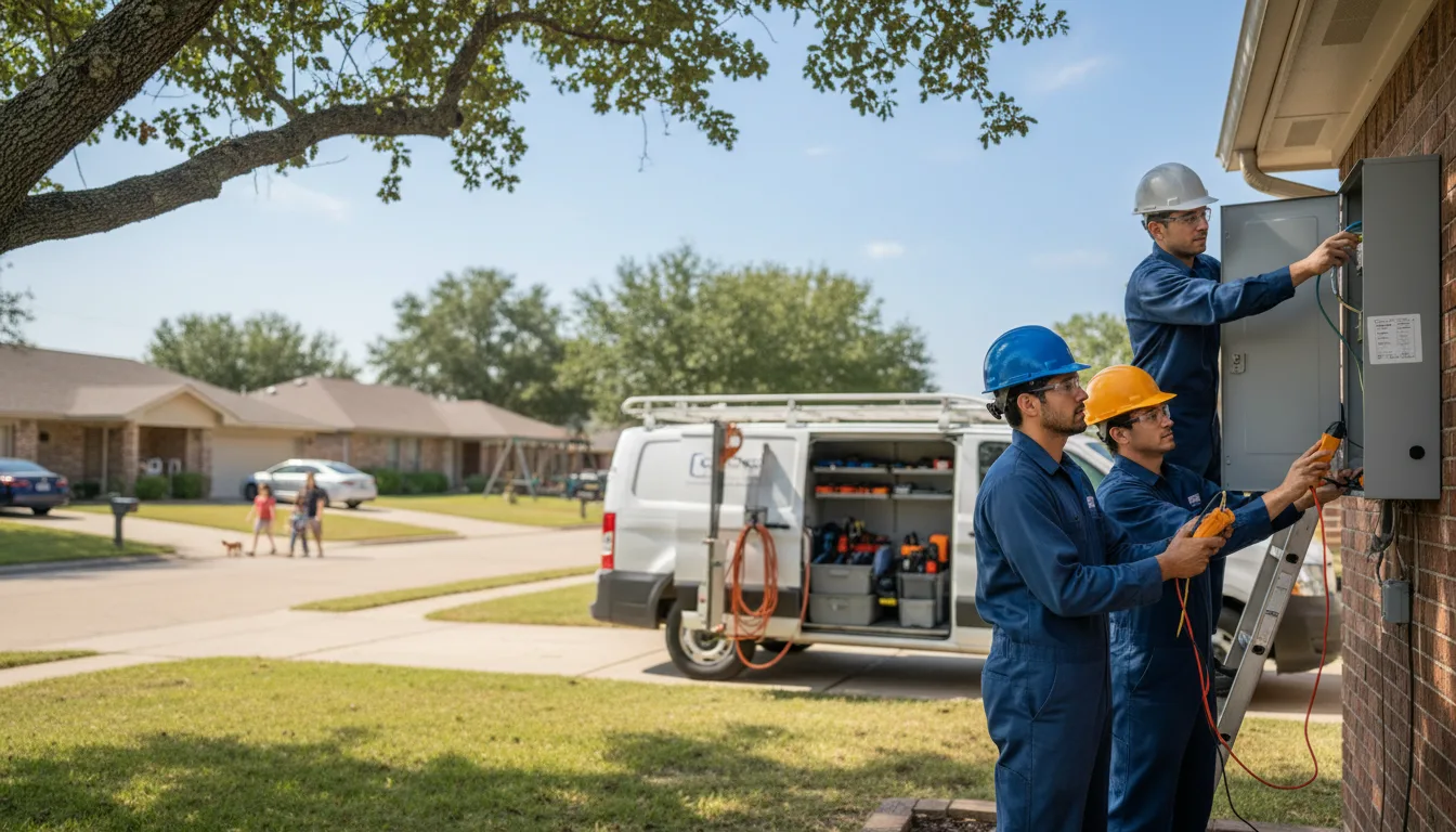 Certified electrician providing emergency electrical services in Leflore, OK